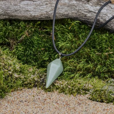 Pendentif en aventurine (gouttes)