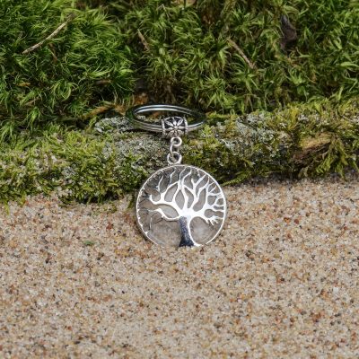 Porte-clés en quartz clair