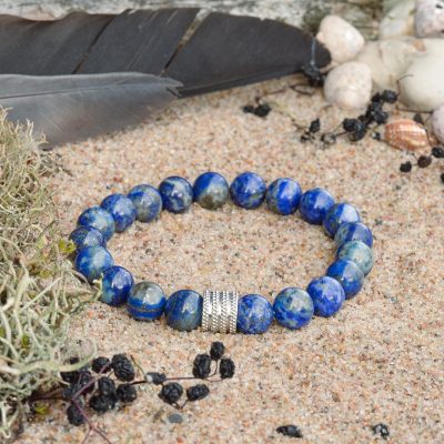 Bracelet en lapis-lazuli
