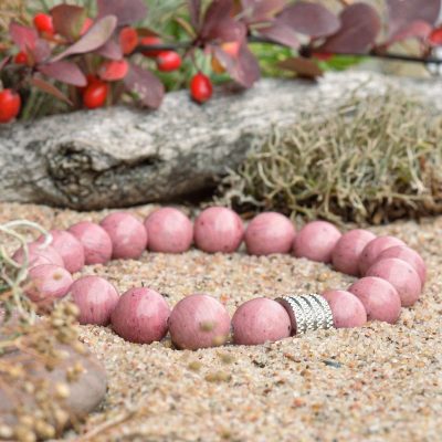 Bracelet en rhodochrosite
