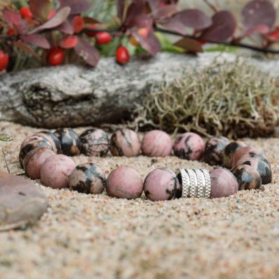Bracelet en rhodonite