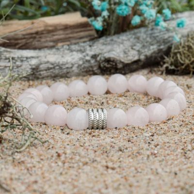 Bracelet de quartz rose