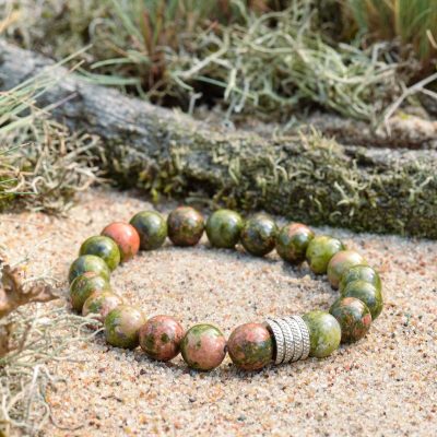 Bracelet en unakite